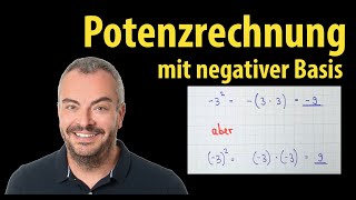 Potenzen mit negativer Basis  Das ist der Unterschied  Lehrerschmidt [upl. by Silvan2]