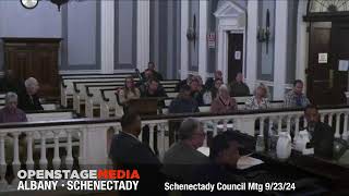 Schenectady City Council Meeting September 23 2024 [upl. by Alberto]