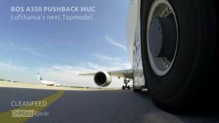 PilotsEYEtv Clean Feed  quotPUSHBACK A350  Tire Anglequot great sound Episode No10 A350 Boston [upl. by Adekram]