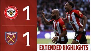 Brentford 11 West Ham United  Extended Premier League Highlights [upl. by Notlek498]