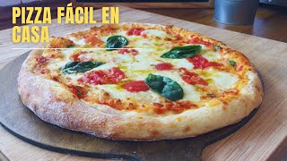 COMO HACER MASA DE PIZZA ITALIANA RAPIDA Pizza Napolitana Receta rápida [upl. by Eirret]