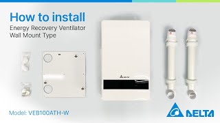 How to Install Delta Energy Recovery Ventilator Wall Mount ERV [upl. by Eigger]