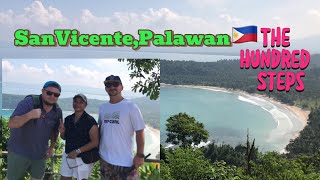 Free Tour Guide in SanVicentePalawanFirst sightseeing The Hundred Steps [upl. by Balsam]