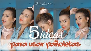 5 Formas de como usar pañoletas o bandanas [upl. by Ttesil]