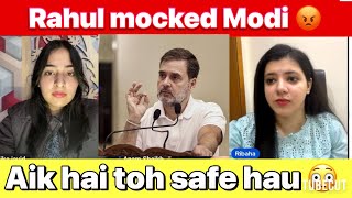 RAHUL MOCKED PM MODI 😳 AIK HAI TOH SAFE HAI 😡 [upl. by Aiel]