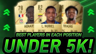 BEST FIFA 22 PLAYER UNDER 5K IN EVERY POSITION FIFA22 ULTIMATE TEAM [upl. by Arlan]