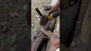 Making knife tang hole handle shorts short shortvideo shortsvideo diy how [upl. by Carlock461]