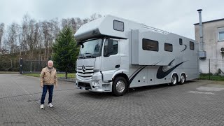 Vario Alkoven 1200 Actros WOHNMOBIL 25t 3 Achsen 🔥 1 MAL fahren mit neuem GERMAN TELEVISION Alkoven [upl. by Nivrae]