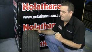 Nolathane  Looks at uneven tyre wear [upl. by Ellerret645]