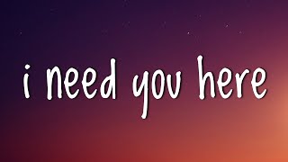 Taylorxsings  I Need You Here Lyrics [upl. by Eelyma]