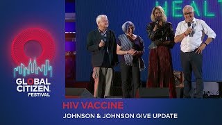 Johnson amp Johnson Gives Update on HIV Vaccine  Global Citizen Festival NYC 2019 [upl. by Tace]