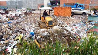 First New Project Clearing Trash By Skills Operator D21P Bulldozer Pushing Clearing Trash In Factory [upl. by Alveta815]