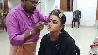 Bharatanatyam makeup Arangettam preparation [upl. by Alliber346]