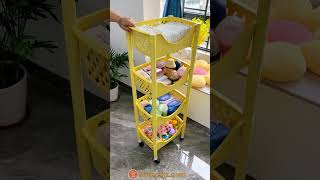 Baby Diaper Change Storage Rack with Wheels Your Solution to Diapering Disorder babycare cutebaby [upl. by Lodi]