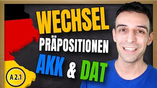 Wechselpräpositionen Dativ und Akkusativ  German TwoWay Prepositions [upl. by Blakelee537]