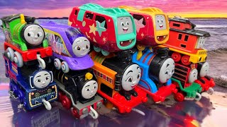 Thomas and Friends Tokyo Maintanance Factory for many unique toys Richannel Train Rainbow Kereta Api [upl. by Atekehs]