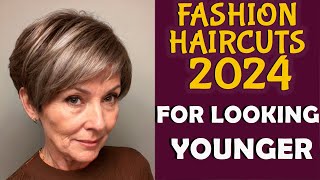 FASHION Short Haircuts 2024 For OLDER WOMEN 50 60 70 [upl. by Fraya]