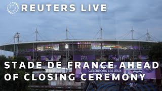 LIVE A view of Paris Stade de France ahead of Olympics closing ceremony [upl. by Beffrey]