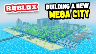 Playing CITIES SKYLINES in Roblox [upl. by Tirb]