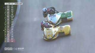 British Sidecar Championship 2024 Round 6 Brands Hatch  Race 1 [upl. by Mcripley]