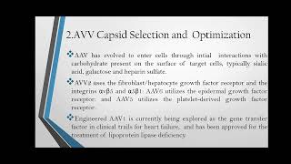 AdenoAssociated Virus AAV as a Vector for Gene Therapy  Mayuri Lohkare [upl. by Kaylee177]