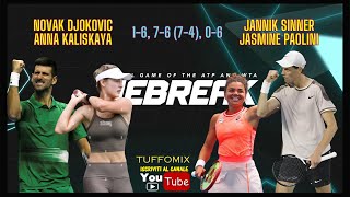 DJOKOVICKALINSKAYA  SINNERPAOLINI 16 76 74 06🔥Tiebreak 🔥 PS5 ITA gameplay 😜 [upl. by Silva452]