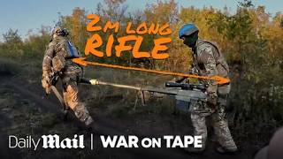 This Ukrainian sniper rifle is bigger than a human  War On Tape  Daily Mail [upl. by Analart]