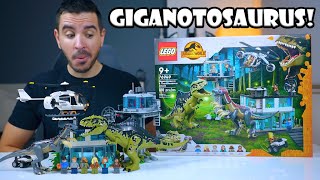 Jurassic World Világuralom  LEGO 76949 Giganotosaurus és Therizinosaurus támadás [upl. by Ader825]