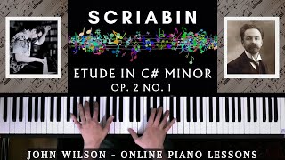 Scriabin  Etude in C minor Op 2 No 1 [upl. by Siva]