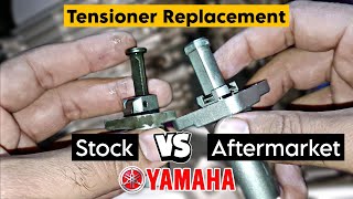 New Timing Chain Tensioner with A Key  Stock vs Aftermarket Tensioner  YAMAHA  YBR125 YB125Z [upl. by Adas952]