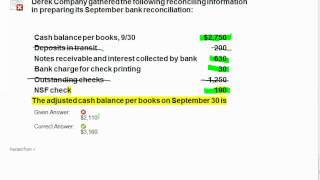 1A Ch 7 Adjusted Book Balance [upl. by Tudor549]