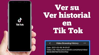 Cómo ver tu historial de reproducciones en TikTok [upl. by Wolff84]