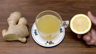 How To Make Ginger And Lemon Tea   Health Benefits   Herbal Tea Recipe [upl. by Randy905]