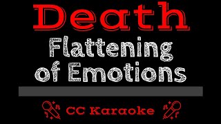 Death • Flattening of Emotions CC Karaoke Instrumental Lyrics [upl. by Pegma]