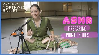 ASMR  Preparing Pointe Shoes with a Ballerina [upl. by Aneehsak]