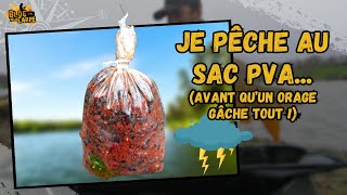 Pêcher la carpe au sac PVA Tuto  pêche  orage 🌩 [upl. by Anaiq]