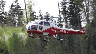 Alouette 3 Air Glacier RC Scale Turbine Model Helicopter [upl. by Nerrak510]