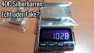 40€ Silberbarren von eBay Hat es sich gelohnt  100g Silberbarren [upl. by Stelle]