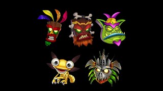 Crash Team Racing Nitro Fueled  All Mask Themes [upl. by Eirellam]