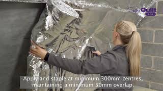 How to install YBS SuperQuilt Lite multifoil insulation in a roof application [upl. by Renee]