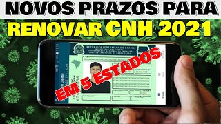 NOVOS PRAZOS PARA RENOVAR CNH VENCIDA EM 20202021  VEJA A TABELA PARA RENOVAÃ‡ÃƒO [upl. by Gnuh]