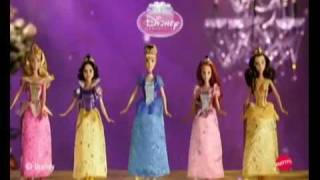 Disney Princess Glitter MATTEL Dolls Commercial [upl. by Elyod]