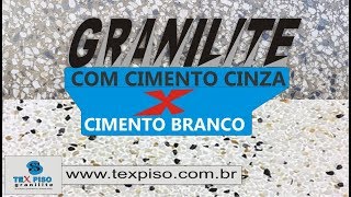 Granilite 3 Cores Palha Branca e Preta  Com cimento cinza [upl. by Gluck]