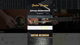 Always Somewhere  Scorpions  EASY Guitar Tutorial  Guitar Lessons TABS guitarlessons [upl. by Assira645]