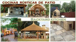 Descubriendo la belleza de las cocinas rústicas de patio [upl. by Ros]