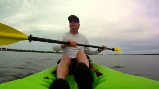 Kayaking Paddling Intracoastal Waterway Emerald Isle NC  May 24 2013 [upl. by Anaili289]