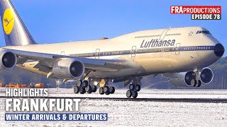 Aviation HIGHLIGHTS Frankfurt Airport Winter Landings amp TakeOff [upl. by Notak217]