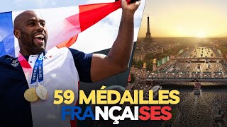 Mes 59 Médailles Françaises aux JO de Paris 2024 [upl. by Aicillyhp]