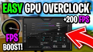 How To Use Msi Afterburner To Overclock YOUR GPU 🔧 SAFE Overclocking GUIDE in 2022 [upl. by Arza811]