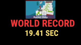 Bloxdio ROCKET OBBY WORLD RECORD [upl. by Aseram]